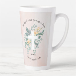 Caneca De Café Latte Ele cuida de você