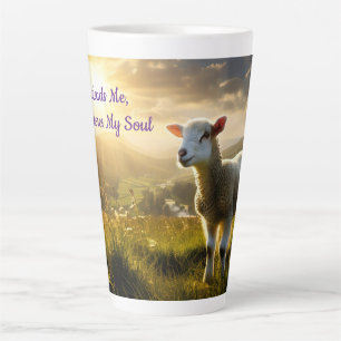 Caneca De Café Latte Ele Restaura Minha Lâmpada De Alma