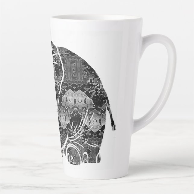 Caneca De Café Latte Elefante (Direita)