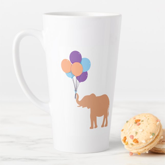 Caneca De Café Latte Elefante Balão (In Situ)