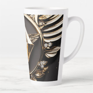 Caneca De Café Latte **"Elegância Diamante: Mug Luxe Latte**