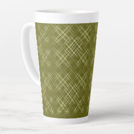 Caneca De Café Latte Elegância em Xis