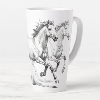 Caneca De Café Latte Elegância Equina