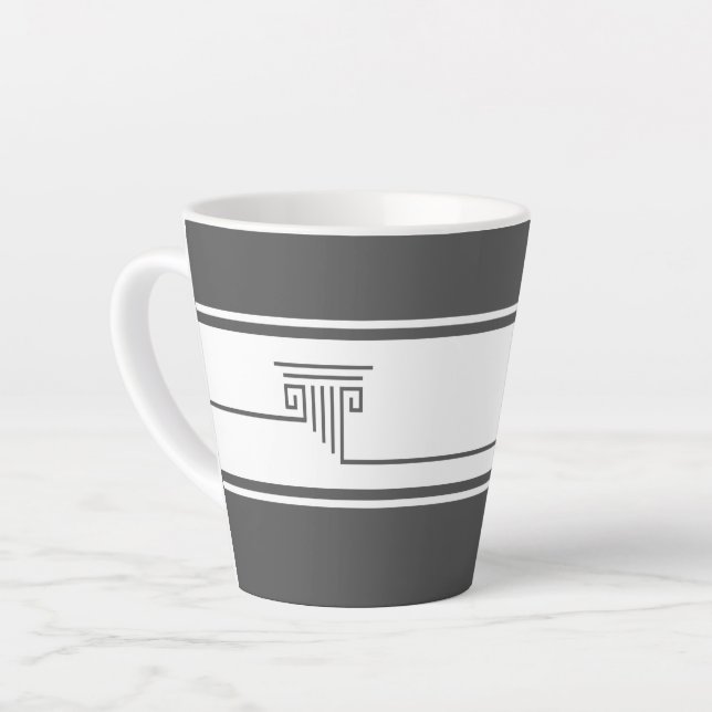 Caneca De Café Latte Elegant Minimalist (Ângulo esquerdo)