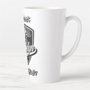 Caneca De Café Latte Elegante design de logotipo do Swoosh do Brooklyn