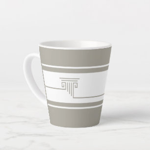 Caneca De Café Latte Elegante Minimalista