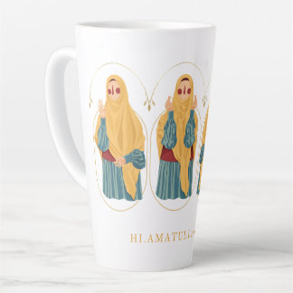 Caneca De Café Latte Elegante Muslimah Mug - Oi Amatullah