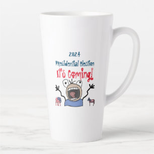 Caneca De Café Latte Eleição Presidencial de 2024, Está Chegando!