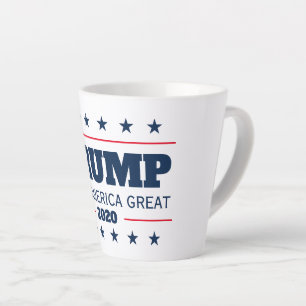 Caneca De Café Latte Eleições de Donald Trump 2020 Mantenha o Excelen