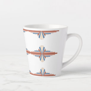 Caneca De Café Latte Elementos de decoração de arte em ouro rosa, cas