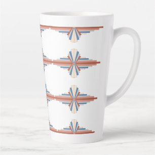 Caneca De Café Latte Elementos de decoração de arte em ouro rosa, cas