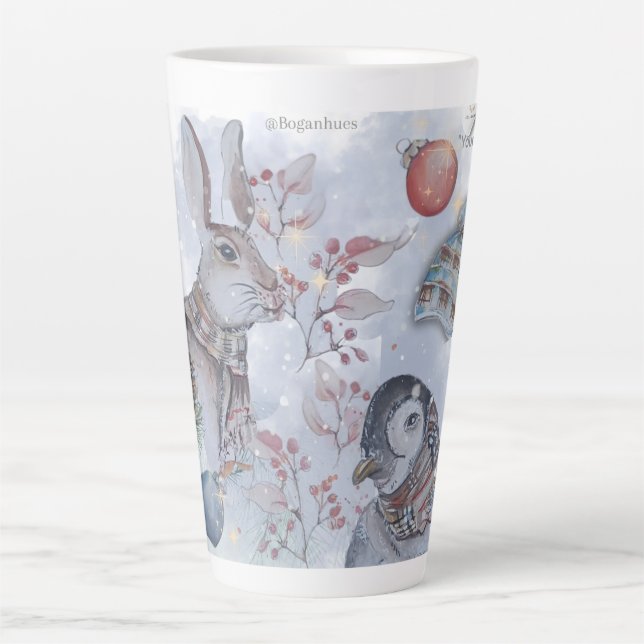 Caneca De Café Latte "Eleze & Friends" Boganhues Print Water Bottle (Frente)