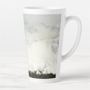 Caneca De Café Latte Elk no Grand Teton National Park Fotografia