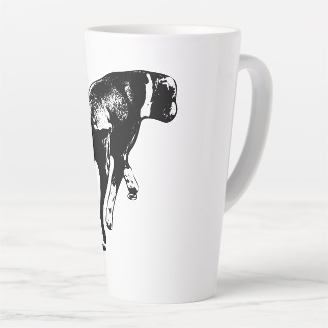 Caneca De Café Latte Em Movimento - Médio de Tinta - Roda (Ângulo direito)