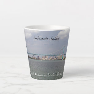 Caneca De Café Latte Embaixador Bridge latte mug