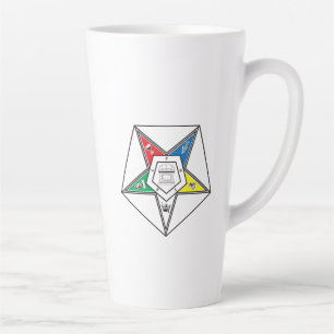 Caneca De Café Latte Emblema da Ordem da Estrela do Oriente