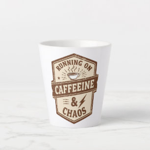 Caneca De Café Latte Emblema Vintage para Pais Ocupados