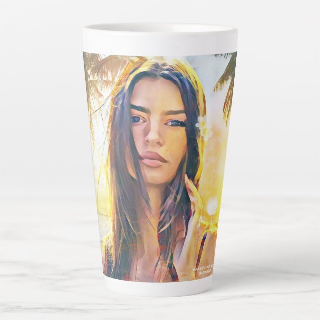 Caneca De Café Latte Emily (Frente)