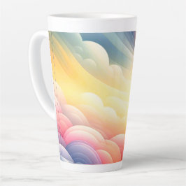 Caneca De Café Latte Encontrar a paz nas coludes do Sonho Puffy