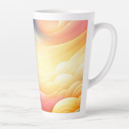 Caneca De Café Latte Encontrar a paz nas coludes do Sonho Puffy