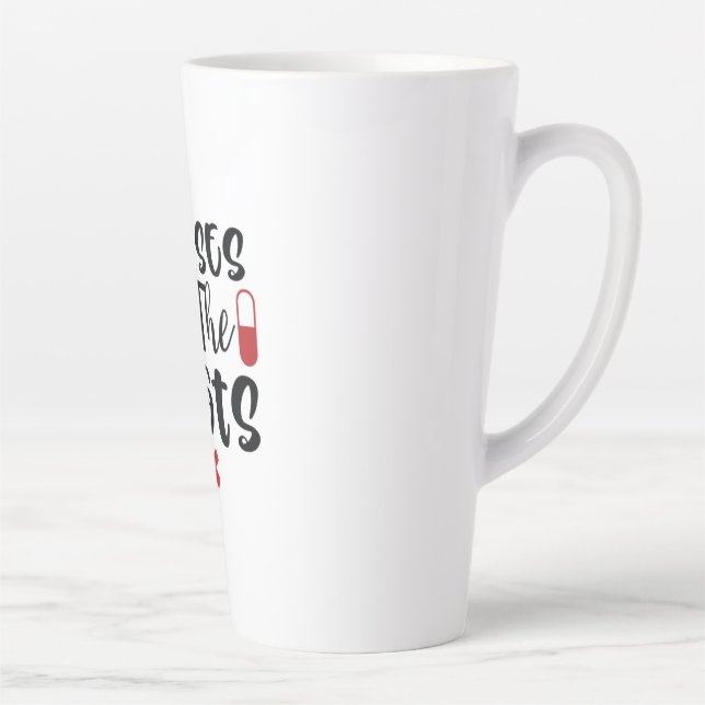Caneca De Café Latte Enfermeiras Presentes Chamam Os Tiros (Direita)