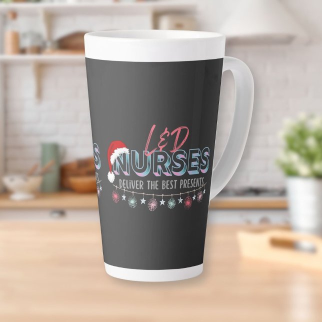 Caneca De Café Latte Enfermeiros L&D Melhor Presente (L&D Nurses Best Presents Latte Mug)