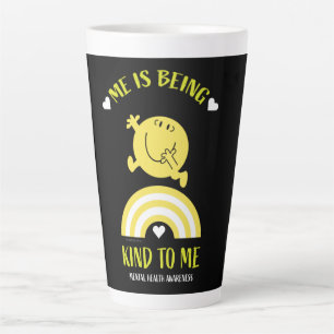 Caneca De Café Latte Engraçada Consciência da saúde mental Mug
