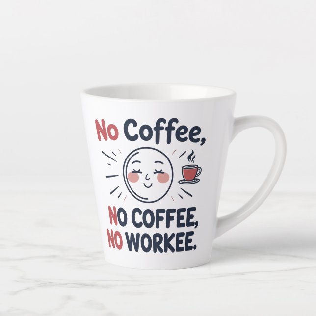 Caneca De Café Latte Engraçada lama de café (Direita)