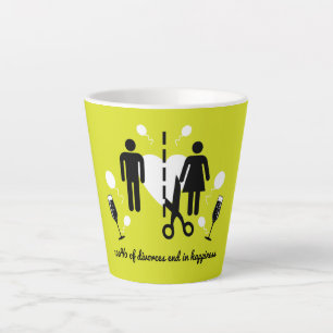 Caneca De Café Latte Engraçado Divorce Survivor Simpatia
