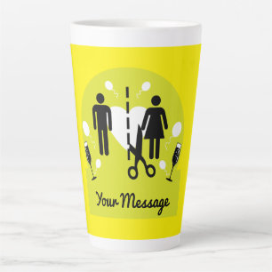 Caneca De Café Latte Engraçado Divorce Survivor Simpatia