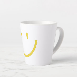 Caneca De Café Latte Engraçado Emoji Face Latte Mug