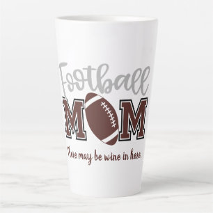Caneca De Café Latte Engraçado Futebol Mãe