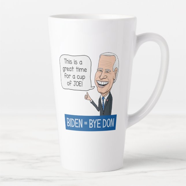 Caneca De Café Latte Engraçado Joe Biden Cup (Direita)