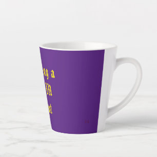 Caneca De Café Latte Engraçado mago lata-lata