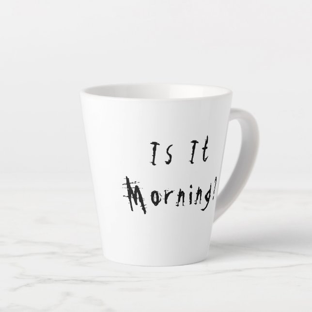 Caneca De Café Latte Engraçado Odio Morning Mug (Ângulo direito)