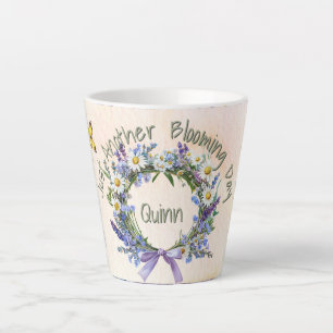 Caneca De Café Latte Engraçado Só Mais Um Dia De Floresta Selvagem.