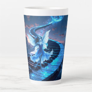 Caneca De Café Latte Ensaio ao Luar – Dançando ao luar.