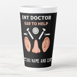 Caneca De Café Latte ENT Otolaringology Otorhinolaringologista