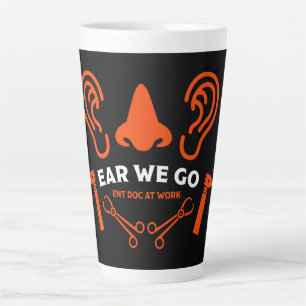 Caneca De Café Latte ENT Otolaringology Otorhinolaringologista