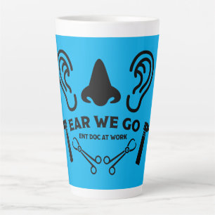 Caneca De Café Latte ENT Otolaringology Otorhinolaringologista