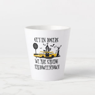 Caneca De Café Latte Entre Em Perdedores, Estamos Salvando O Halloweent