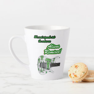 Caneca De Café Latte "Enviamos sinais para o universo. Alienígenas Remi