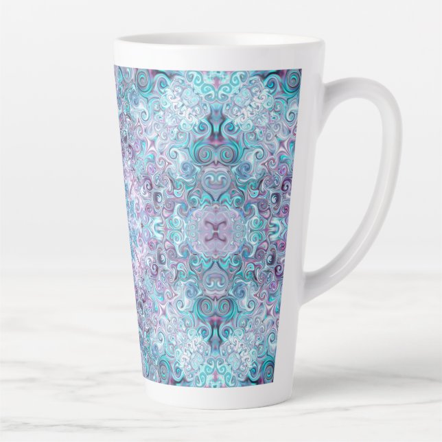 Caneca De Café Latte Enxames Blurple (Direita)