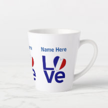 Equipamento de amor azul francês personalizado 