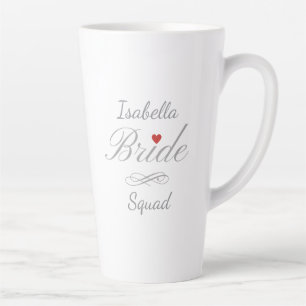 Caneca De Café Latte Equipe de Noiva Personalizada, Presente de Despedi