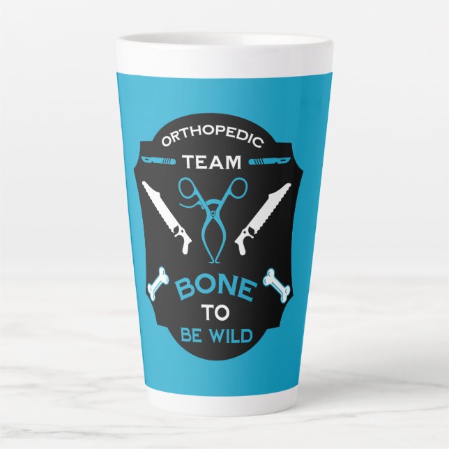 Caneca De Café Latte Equipe do hospital ortopédico (Frente)