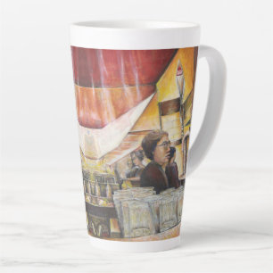 Caneca De Café Latte Equivalente Luminoso de Emoções Passivas