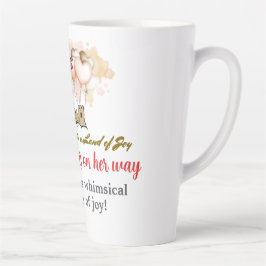 Caneca De Café Latte Era Uma Vez em uma Terra de Alegria