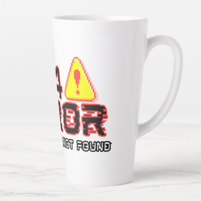 Caneca De Café Latte Erro 404 - Motivação não encontrada (Direita)