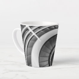Caneca De Café Latte Escada Circular BW